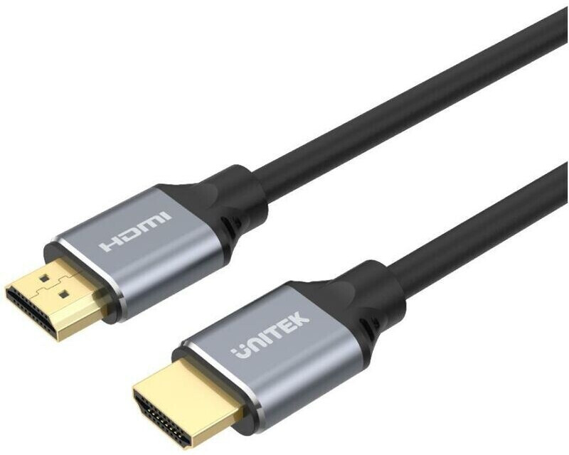 UNITEK HDMI 2.1 Premium Gold 8K 60 Hz Cable (3 m) Grey