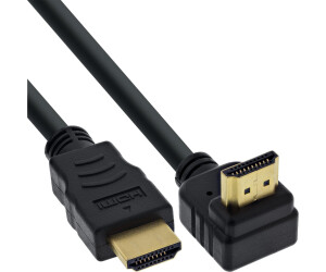 InLine Angled HDMI Cable 17033 High Speed with Ethernet (0.3 m) Black