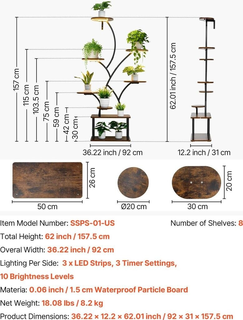 VEVOR VEVOR Plant Stand 8 - view 7