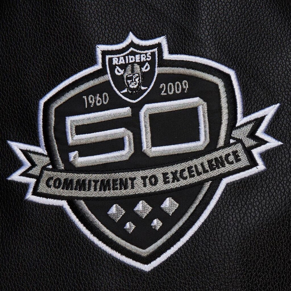 Lichtgewicht satijnen jack Oakland Raiders - Jassen - Mitchell & Ness