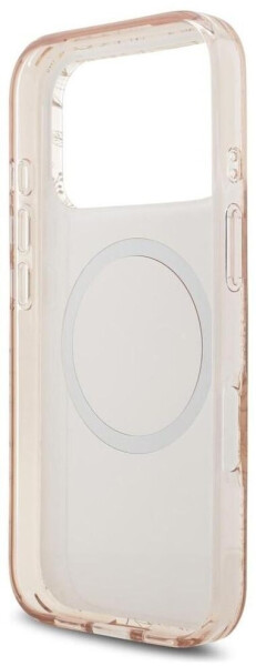 Guess iPhone 17 Pro Hülle Case Cover MagSafe Flowers Allover Electro Pearl Strap, Bild 6