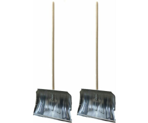 Vasalat 2x Schneeschieber Alu mit Holzstiel Räumbreite 465mm