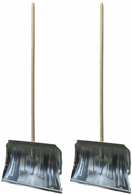 Vasalat Vasalat 2x Schneeschieber Alu mit Holzstiel Räumbreite 465mm - Product image 1 of 3