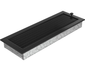 Kratki Lüftungsgitter 17x49 schwarz Jalousie