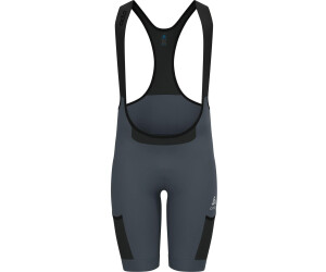 Odlo Zeroweight Kurze Radhose mit Trägern und Cargotaschen grau