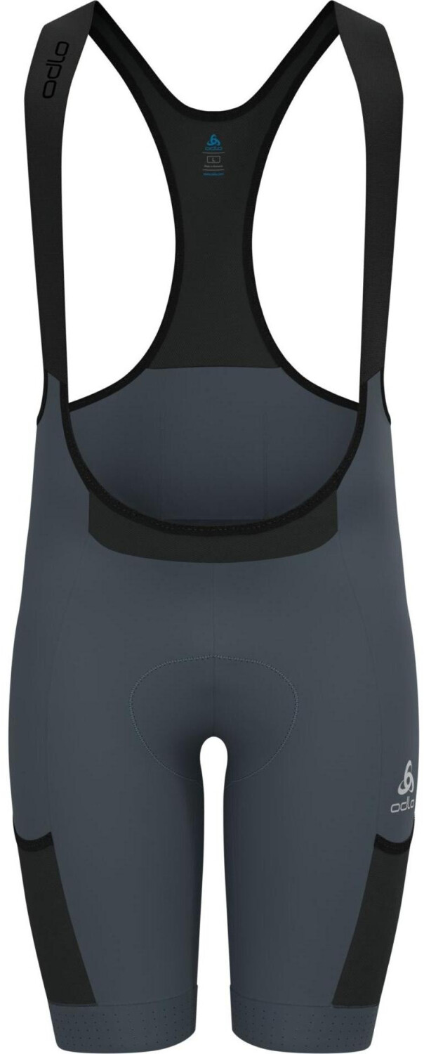 Odlo Zeroweight Kurze Radhose mit Trägern und Cargotaschen grau