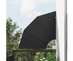 vidaXL Balkon Sichtschutz Anthrazit 115 x 115 cm Polyester 42000905