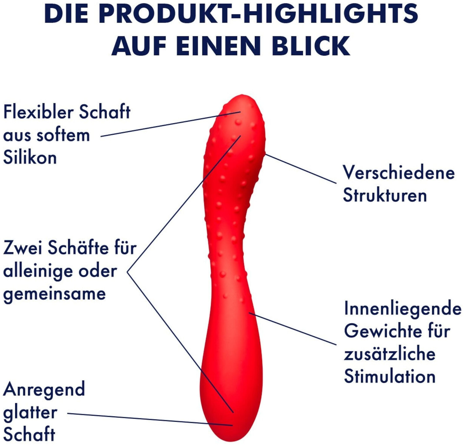 doppeldildo fun factory E.I.S. Silikon-Doppeldildo mit Gewicht 19,5 cm rot (237825-008049TO) ab  17.99 €