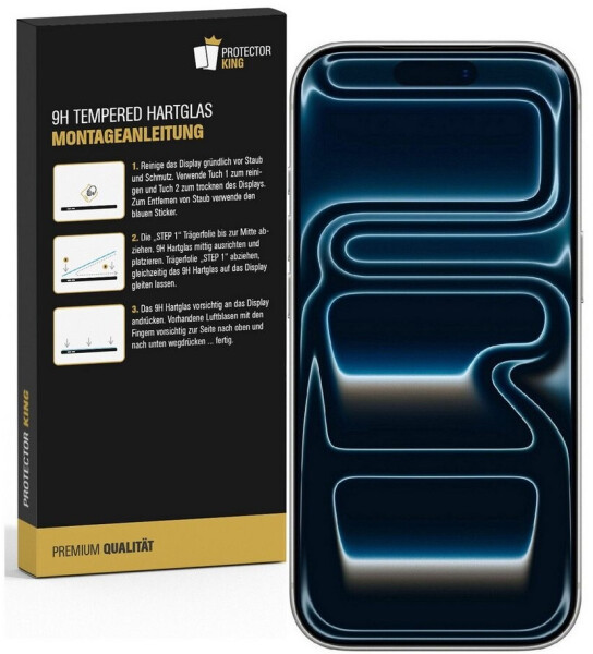 Protectorking 4x 9H Panzerhartglas für iPhone 17 Pro Max matt Anti-Reflex entspiegelt Fullglas, Bild 2