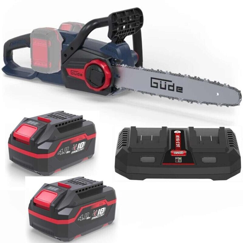 Güde Akku- Akku- KS 36V + 2 x Akku 4 Ah / Doppelladegerät) 18V E³