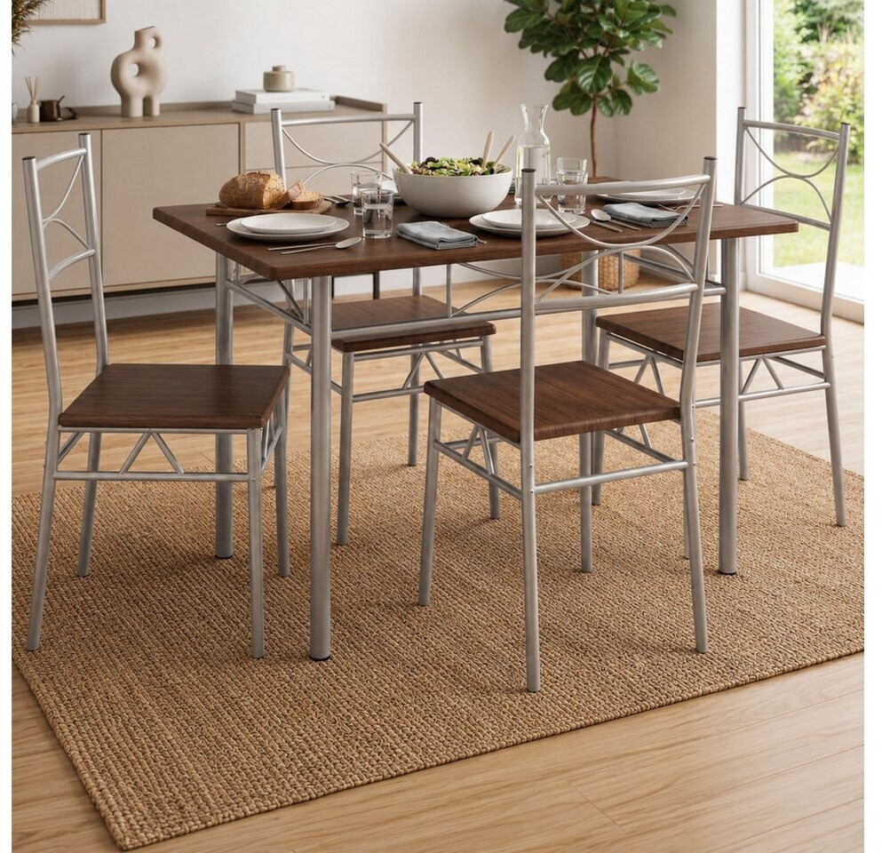 Casaria 5 tlg Sitzgruppe Küchentisch mit Stühlen ab 86,99 € (Oktober 2026)