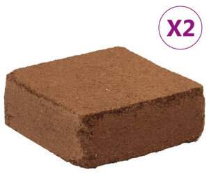 vidaXL Coconut Bricks 2 pcs. x 5 kg Per Piece 10 kg Total (155729)