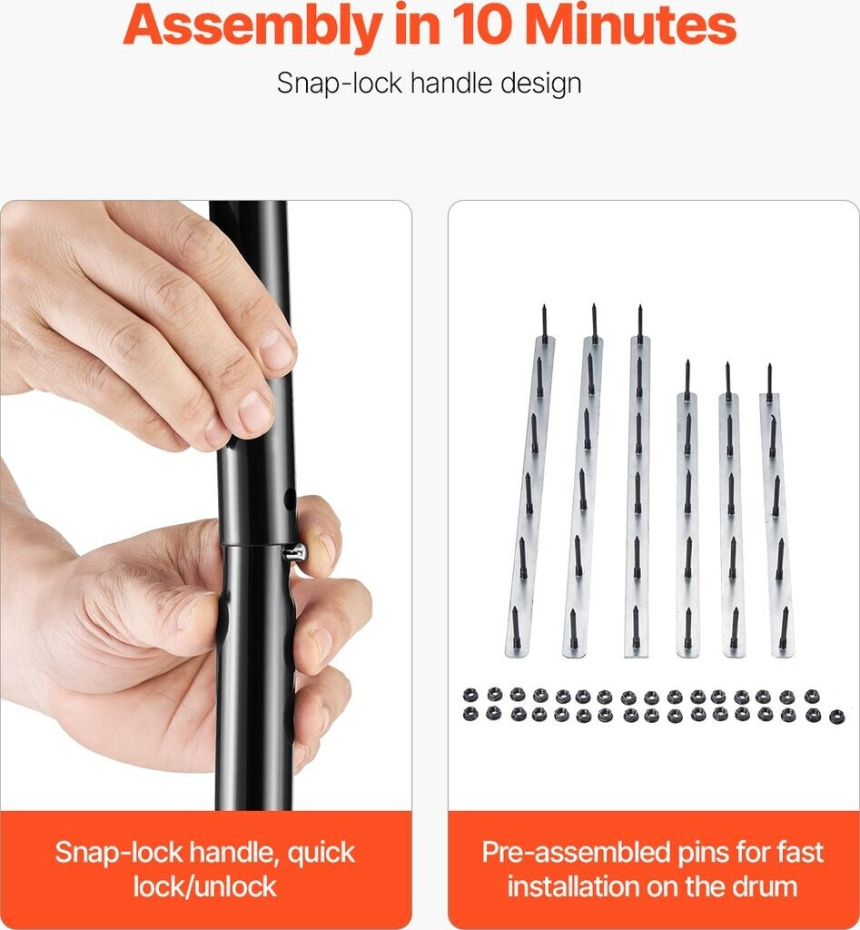 VEVOR VEVOR Aerator 525x235x1560 mm - side view