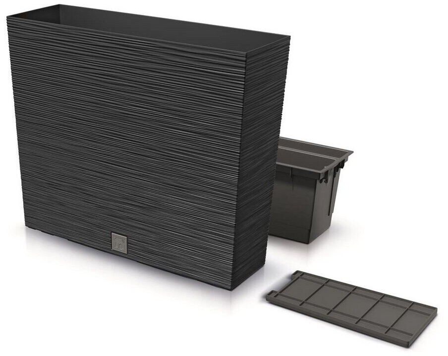 Prosperplast Prosperplast Furu Case Tower Flower 58 cm anthracite - side view