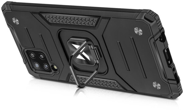 Wozinsky Ring Armor Armored Hybrid Case Cover + Magnetic Holder Samsung Galaxy A42 5G Black, Bild 4