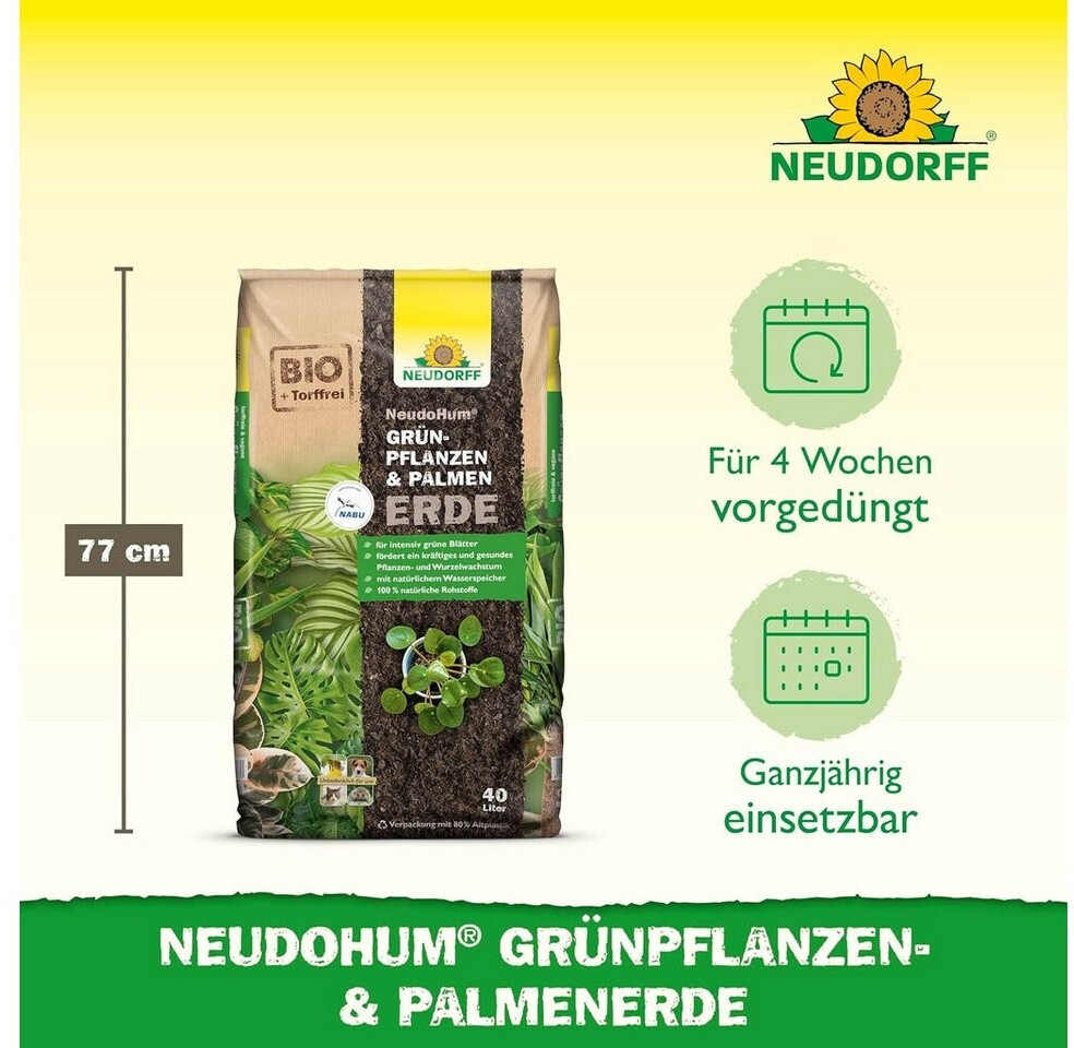 Neudorff Neudorff NeudoHum Green Plants & Palm Soil 40 L - back view