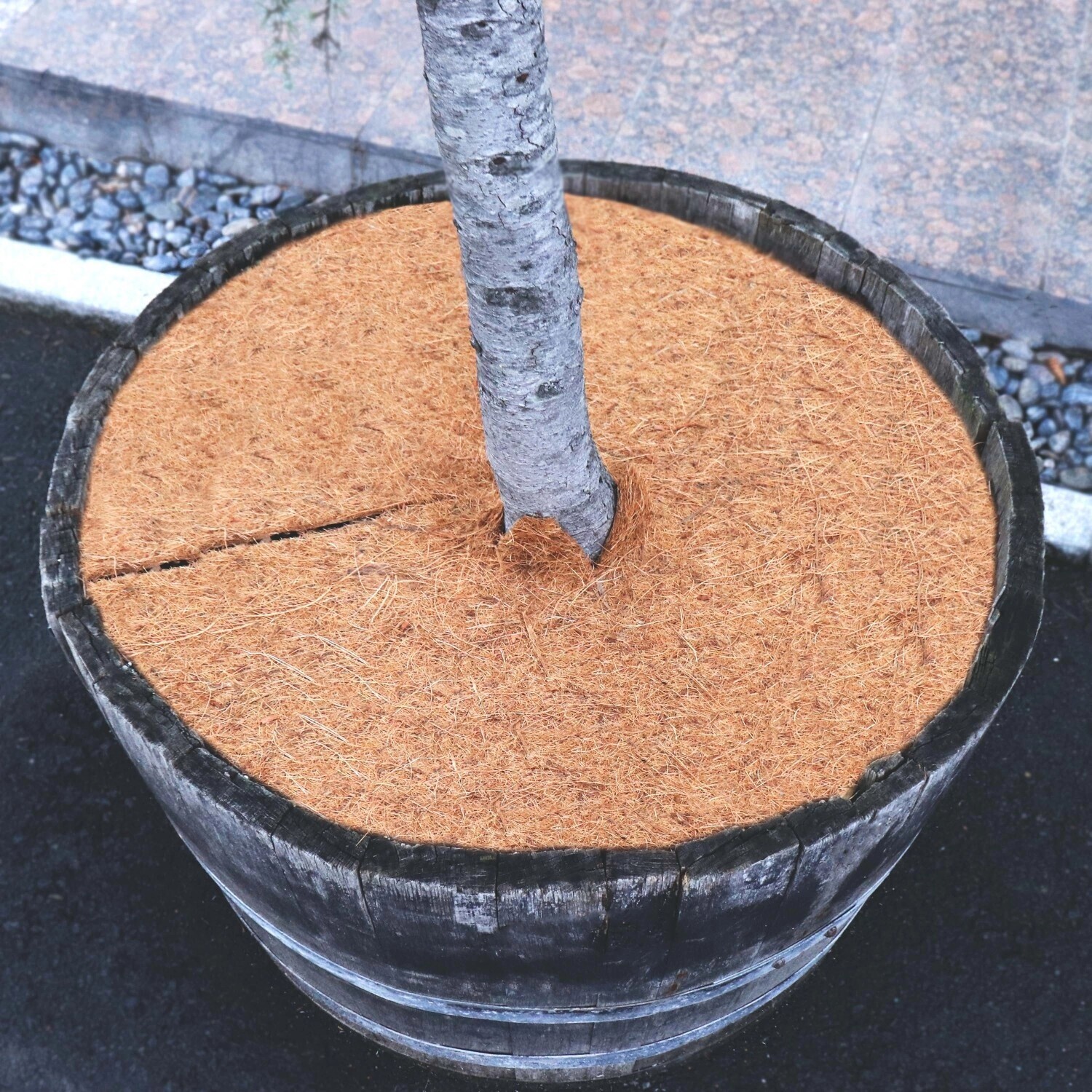 Aquagart Aquagart Coconut Mulch Discs 60 cm 10 pieces - back view