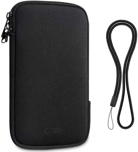 Tech-Protect Universelle Tasche mit Trageband SM70 Universal Phone Pouch 6 - 7 2 Schwarz, Bild 2