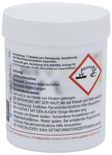 JaPeBi 120 Reinigungstabletten Coffee&Clean by á 1,2gr. für Siebtragermaschinen, Bild 2