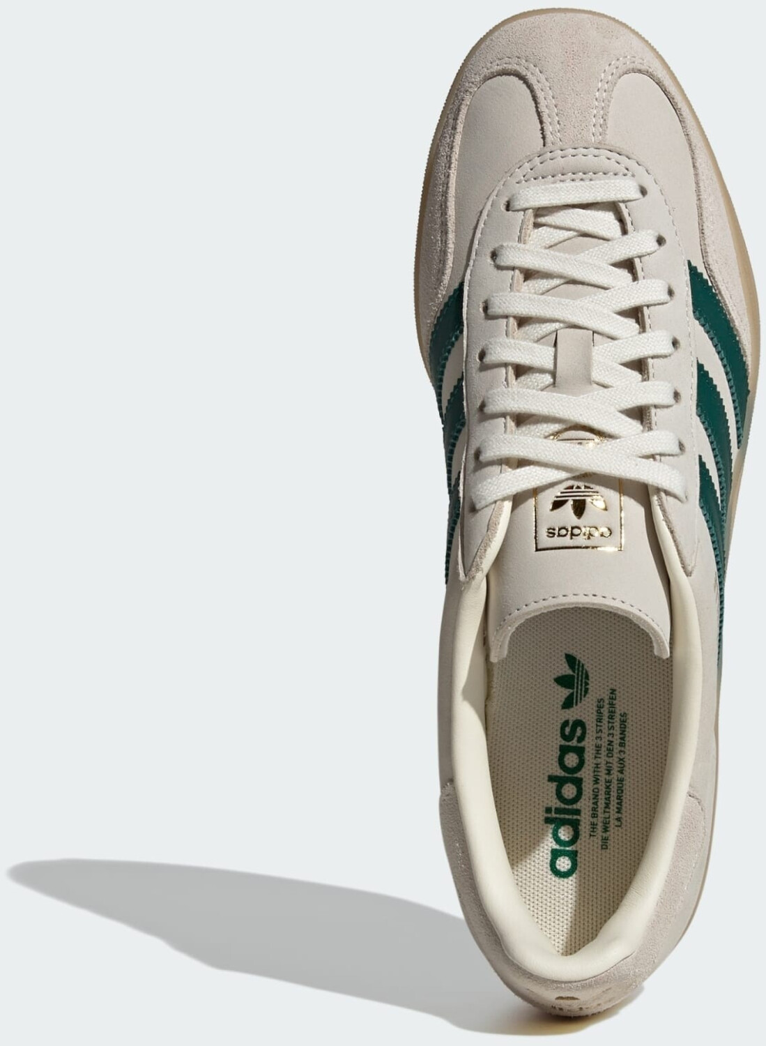 adidas gazelle silver green womens adidas Gazelle Indoor Cream White Collegiate Green Gum