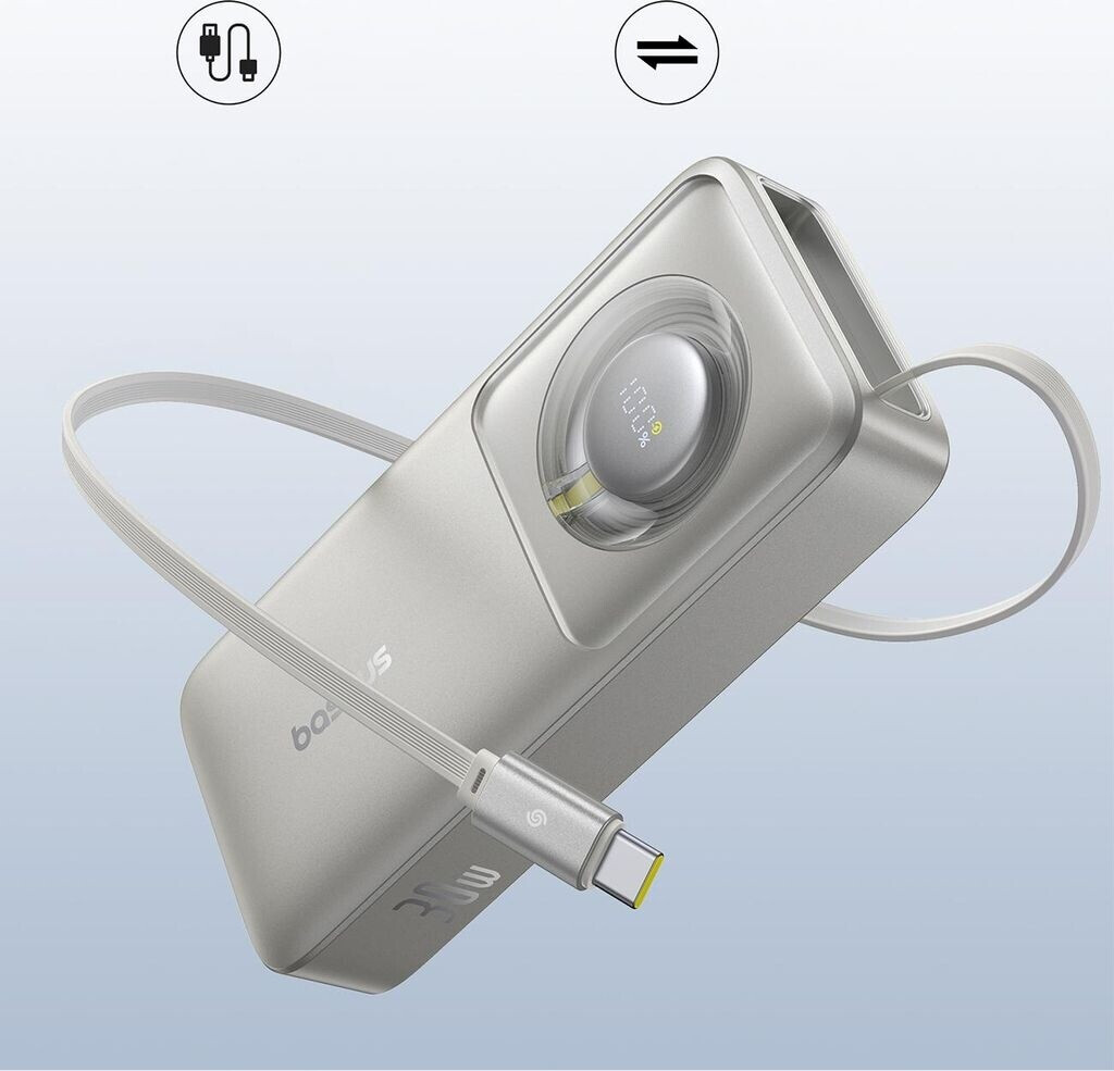 Baseus P10073701843-00 USB-C (10,000 mAh) Grey