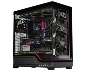Itek ATX SHOWBUI Wave 82B Dark Tempered Glass