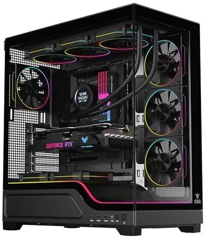 Itek ATX SHOWBUI Wave 82B Dark Tempered Glass