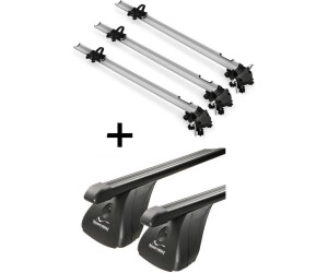 VDP 3X Bike Pro + Dachträger Stahl für Saab 9-3 Kombi 5 Türer 2005-2013 (VDP_3MEN193547_STA_130_b)