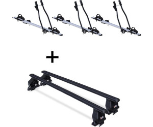 VDP 3x SAGITTAR + Dachträger Menabo Tema Stahl für Nissan Terrano SUV/Kombi 5 Türer 1995-2005 (VDP_3SAGITTAR_MENSTAFIX029G_TERR)