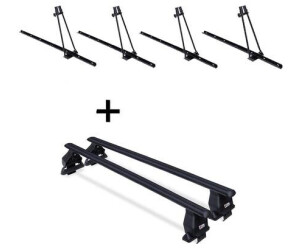 VDP 4x ORION + Dachträger Menabo Tema Stahl für Kia Rio 2005-2011 (VDP_4ORION_MENSTAFIX026G_17)