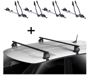 VDP 4x SAGITTAR + Dachträger EVO Stahl für Seat Leon 5F 5 Türer 2013-2020 (VDP_4SAGITTAR_EVOSTA266_SEAT9)