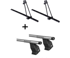 VDP 2x ORION + Dachträger Menabo Tema für Peugeot 407 Stufenheck 4 Türer ab 2005 (VDP_2ORION_MENFIX502G_2)