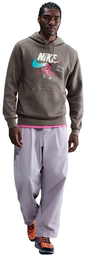 nike club sweatshirt stone