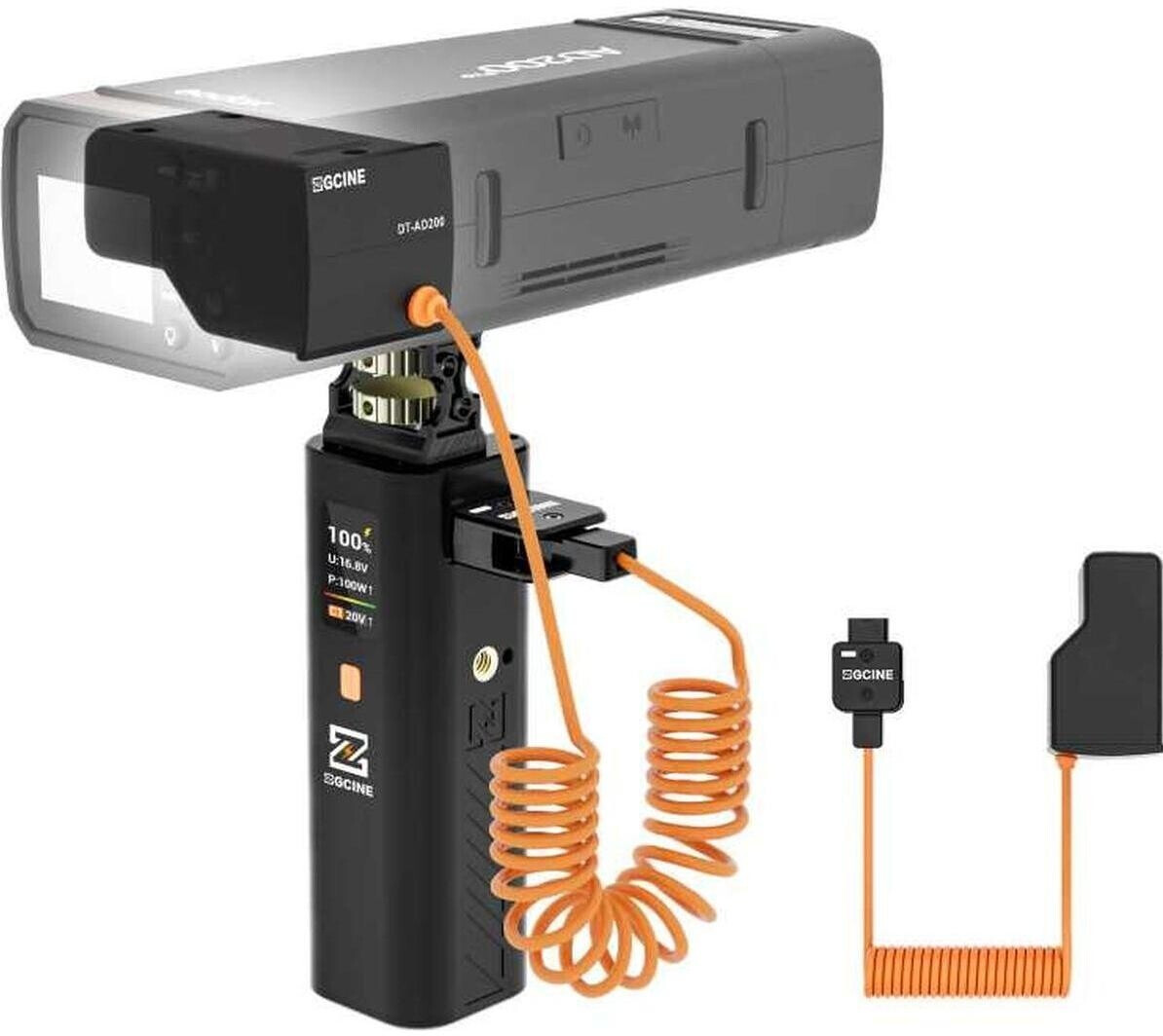 ZGCINE DT-AD200 Dummy Battery for Godox AD200/AD200Pro/AD300Pro/AD200PROII