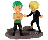 Banpresto One Piece Log Stories - Action Figure Luffy E Zoro, 7 Cm, Collezione Ufficiale Bandai