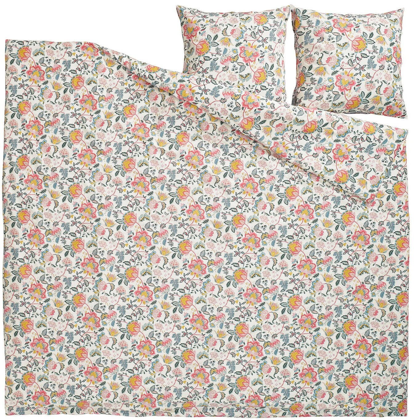 Ikea DAGGSALVIA Bettwäsche-Set, 3-teilig bunt/Blumenmuster 240x220/80x80 cm ab 19,99 € (Oktober 2026)
