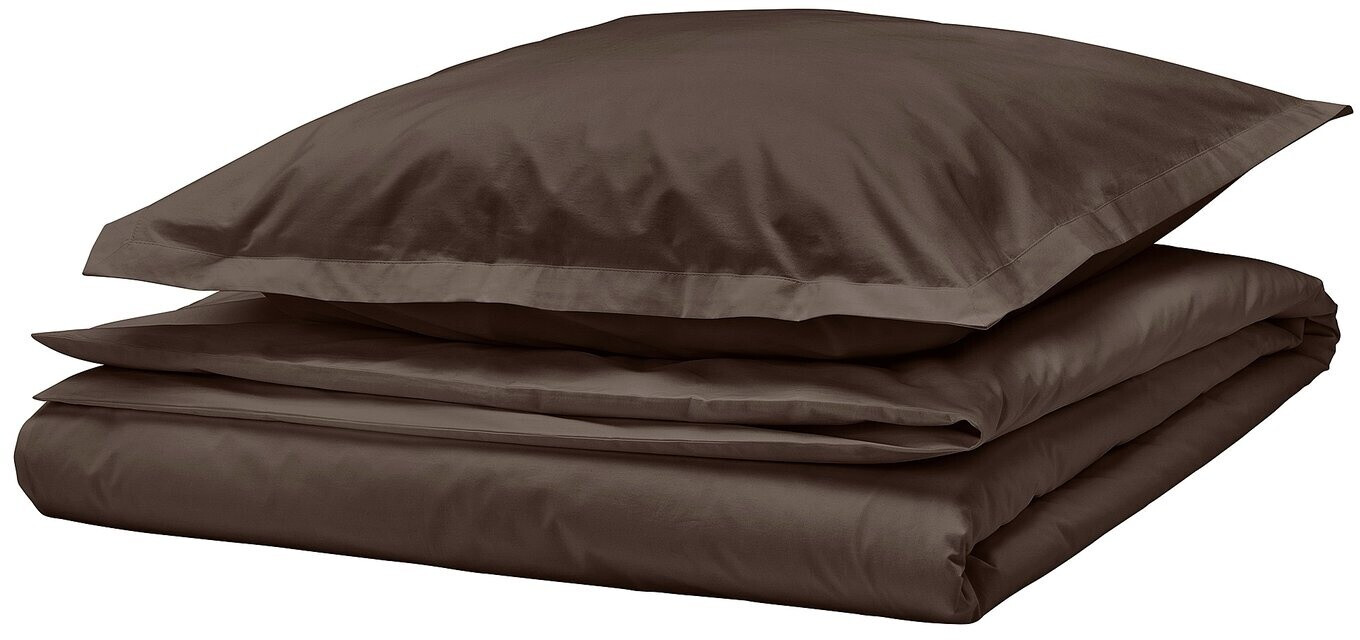 Ikea HAMPFLOCKEL Bettwäsche-Set, 2-teilig braun 155x220/80x80 cm ab 39,99 € (Oktober 2026)