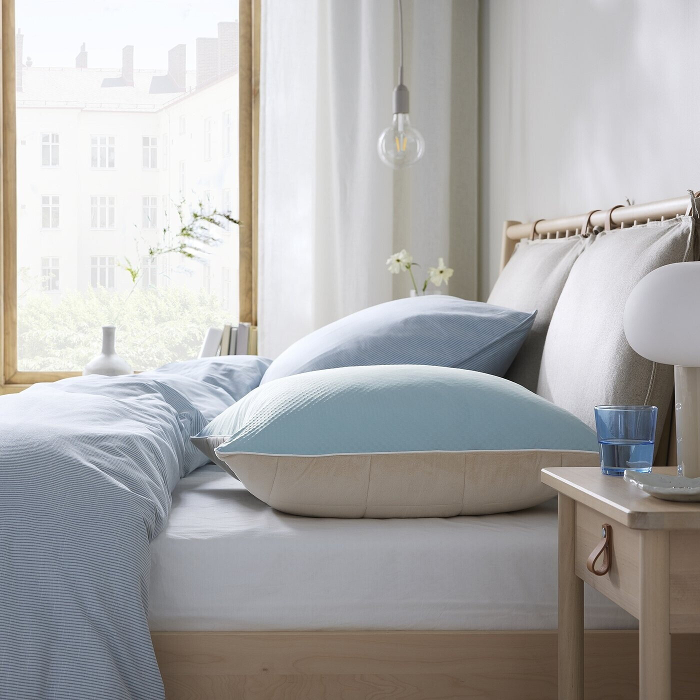 Ikea KEJSAROLVON Kissenschoner beige/blau 80x80 cm ab 16,99 € (Oktober 2026)