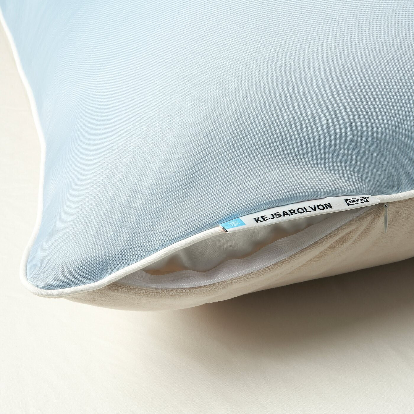 Ikea KEJSAROLVON Kissenschoner beige/blau 80x80 cm ab 16,99 € (Oktober 2026)