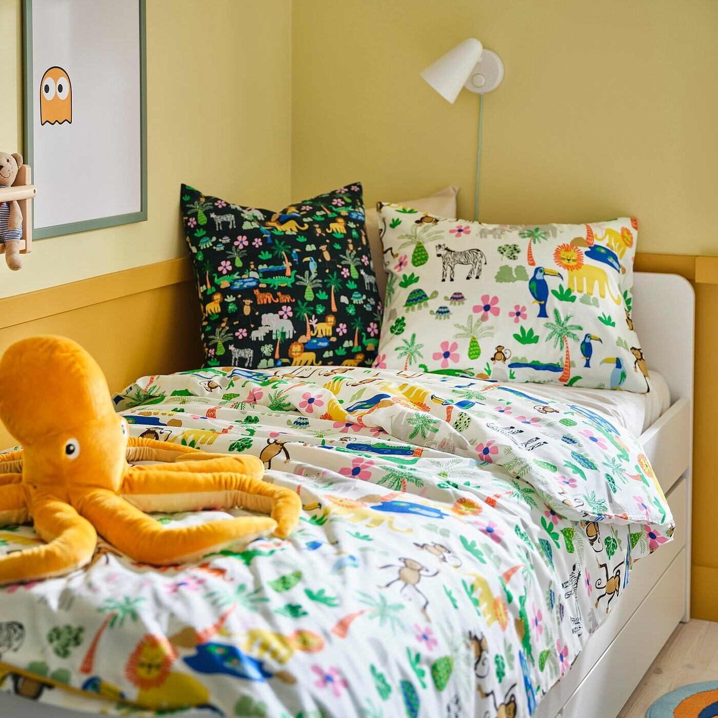 Ikea NATTHÄGER Bettwäsche-Set, 2-teilig bunt/Dschungel ab 19,99 € (Oktober 2026)