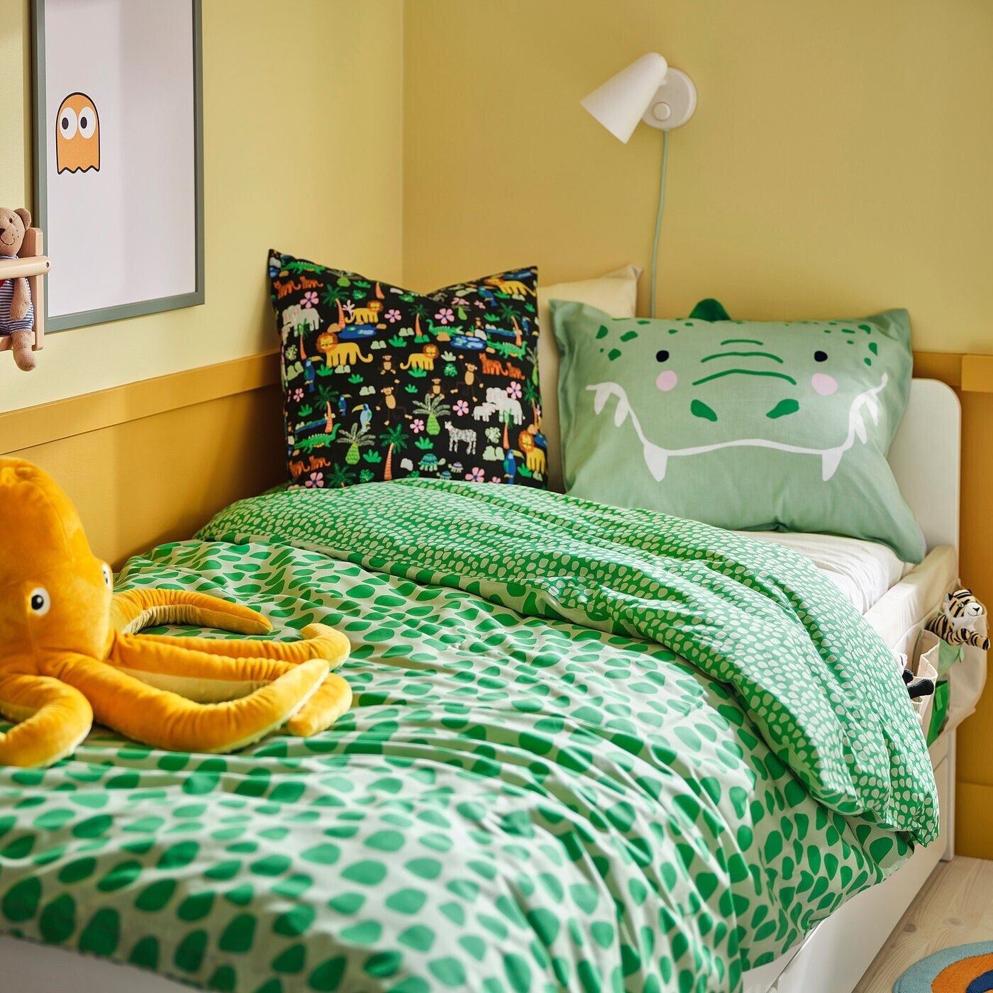 Ikea NATTHÄGER Bettwäsche-Set, 2-teilig grün/Krokodil ab 19,99 € (Oktober 2026)