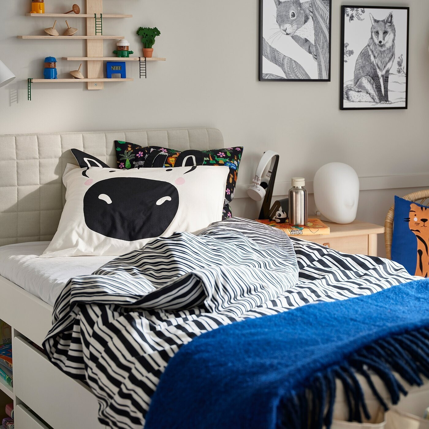 Ikea NATTHÄGER Bettwäsche-Set, 2-teilig schwarz weiß/Zebra ab 19,99 € (Oktober 2026)
