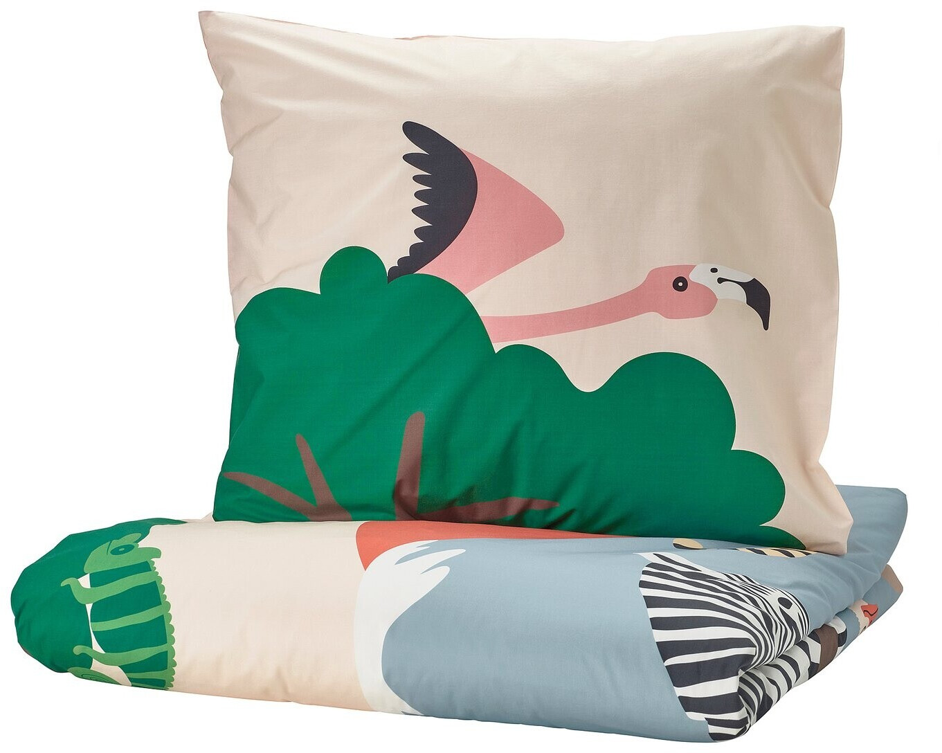 Ikea SANDLÖPARE Bettwäsche-Set, 2-teilig bunt/Savanne ab 24,99 € (Oktober 2026)