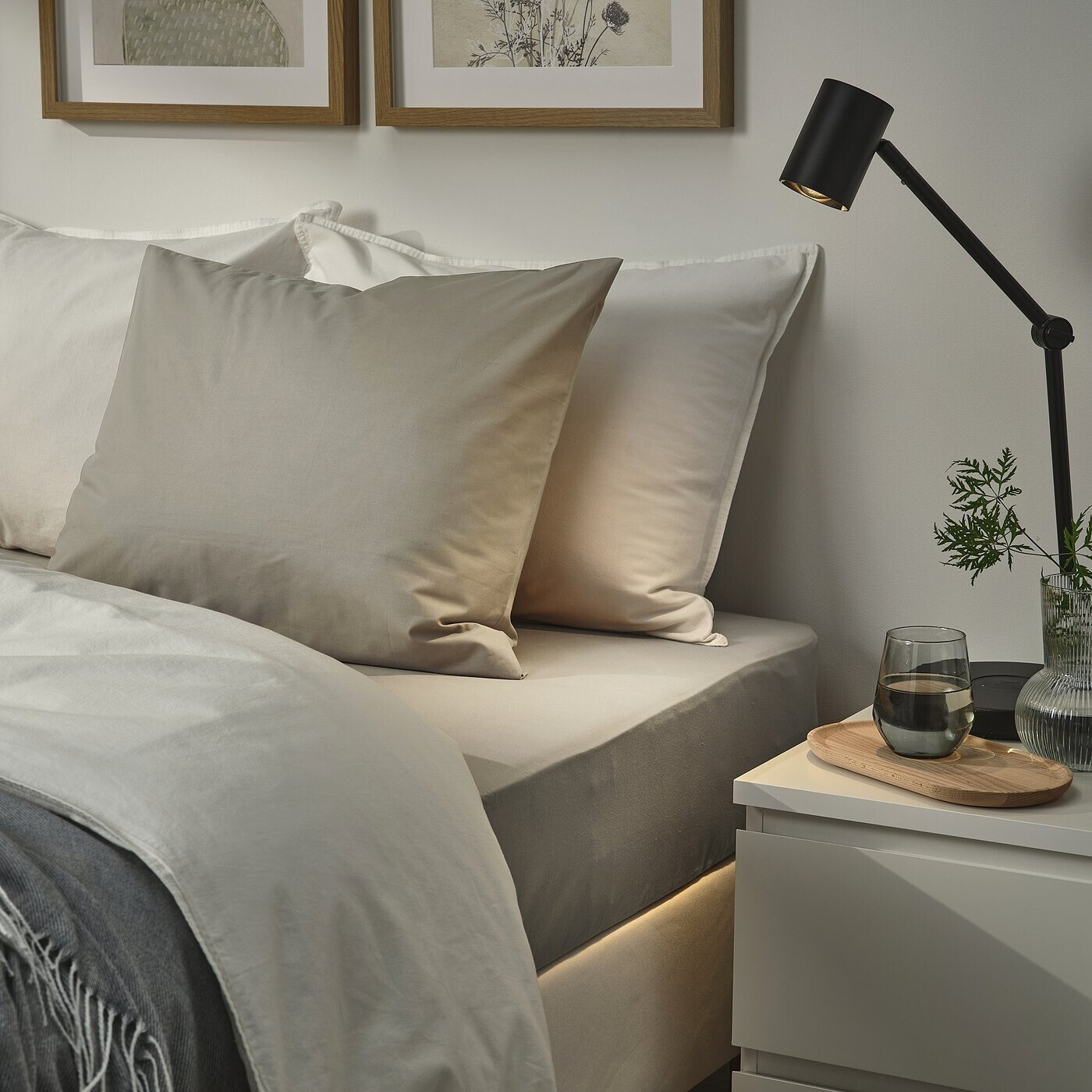 Ikea ULLVIDE Kopfkissenbezug graubeige 80x80 cm ab 8,99 € (Oktober 2026)