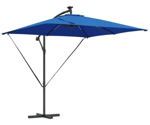 vidaXL Auskragender Bananenschirm mit Schloss Blau 249 x 249 x 250 cm (42003404)