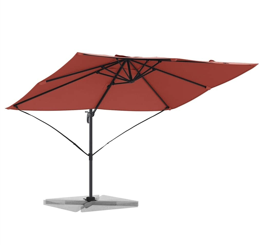 vidaXL Freischwingender Polyester Stahl Groß Terrakotta (42003350)