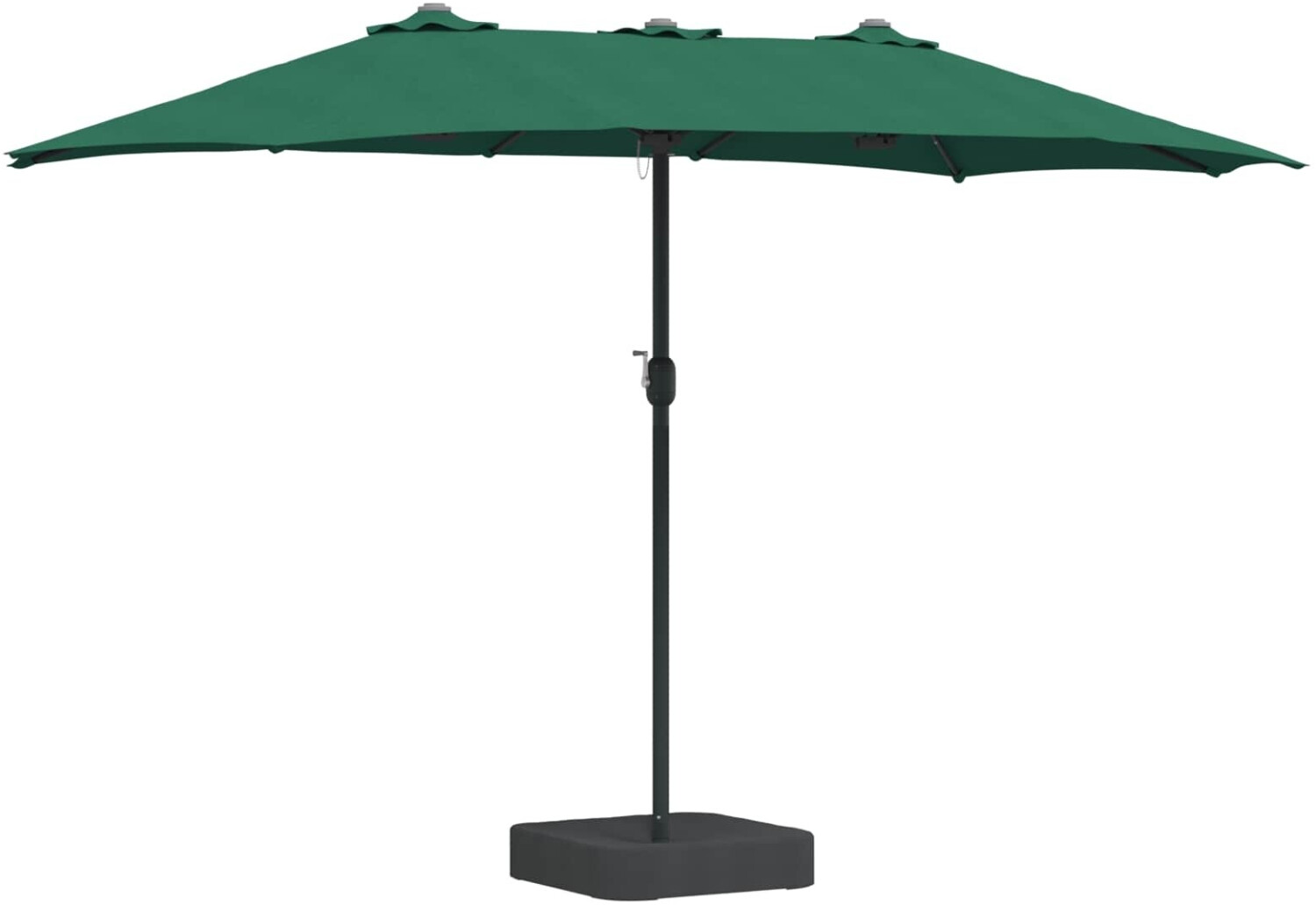 vidaXL Gartenparasol 385 x 209 x 244 cm Stoff Grün (42003284)