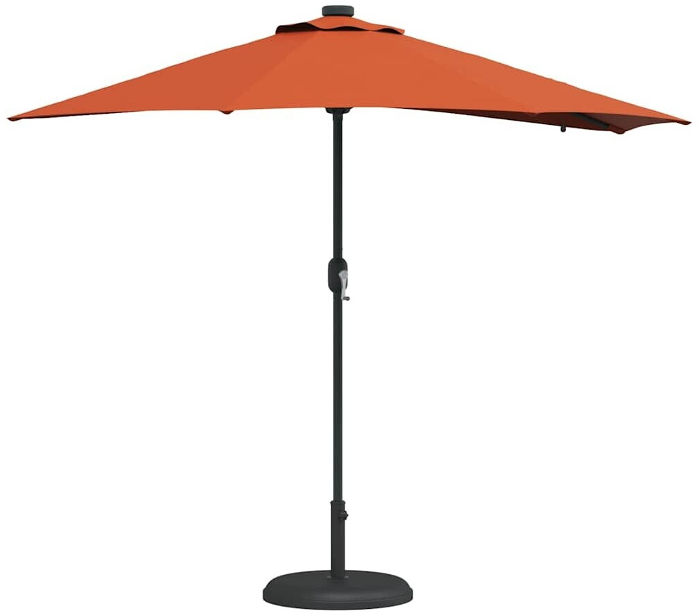 vidaXL Gartenparasol 294 x 150 x 223 cm Stoff Terrakotta (42003264)