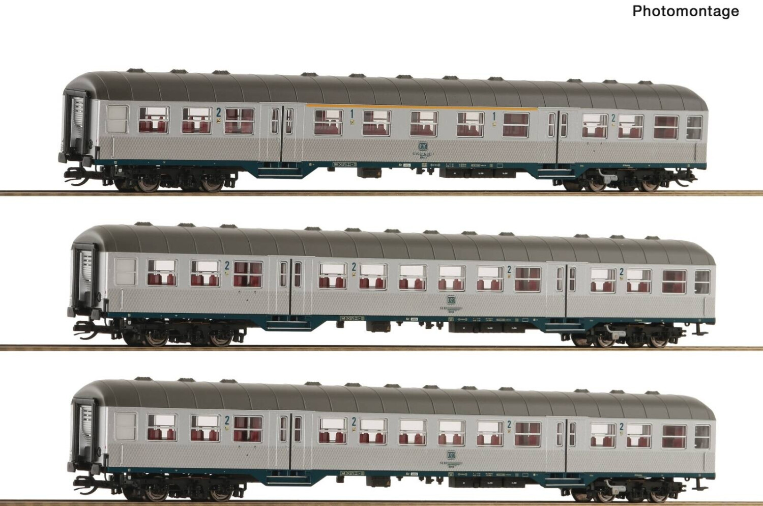 Roco 6280023 3-tlg Set Nahverkehrswagen DB 1:120 Spur TT DC ab 127,50 ...