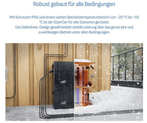 Produktbild von SUNNIVA 920W Balkonkraftwerk Mit 2,01 KWh Speicher – 2x 460W Bifaziale Glas-Glas Fullblack Module, TSUN Wechselrichter 800W, Plug & Play, Für Balkon & Dach